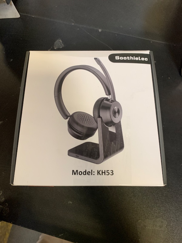 Photo 1 of (Upgraded Version) Wireless Headset, Bluetooth Headset with Noise Cancelling Microphone, Best Headphones with Mic Mute & USB Dongle for PC/Computer/Laptop/Cell Phones/Remote Work/Call Center