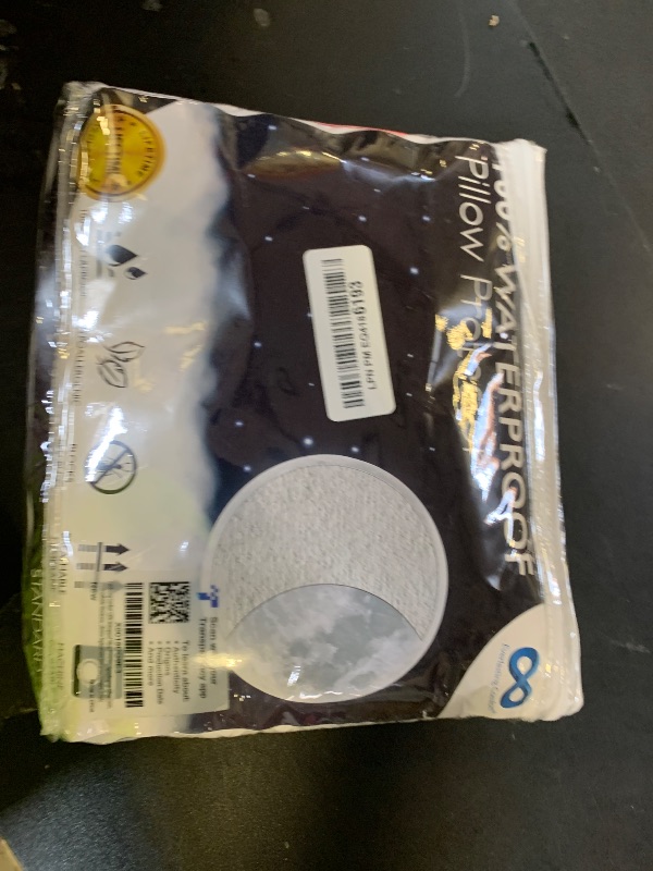 Photo 1 of 100% Stain Resistant & Waterproof Standard Size Pillow Protectors with Zipper Set of 2 - Bed Bug & Dust Mite Proof White Pillowcases - Breathable, Comfortable Covers for Pillows, 21 x 27 Inches