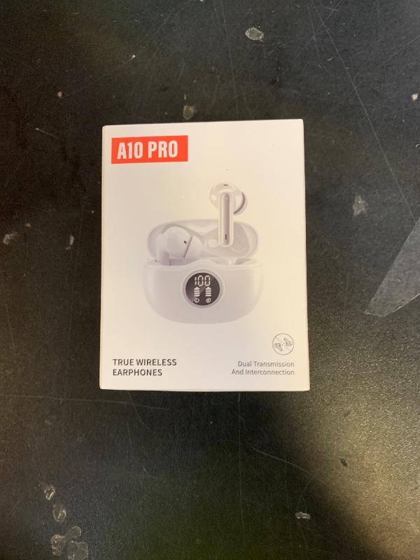 Photo 1 of Sisism A10 Pro Wireless Earbuds, Bluetooth 5.3 Headphones HiFi Stereo 50H Playback LED Digital Display Ear Buds with ENC Noise Canceling Headset, IPX7 Waterproof Earphones for Gym/Running/Work