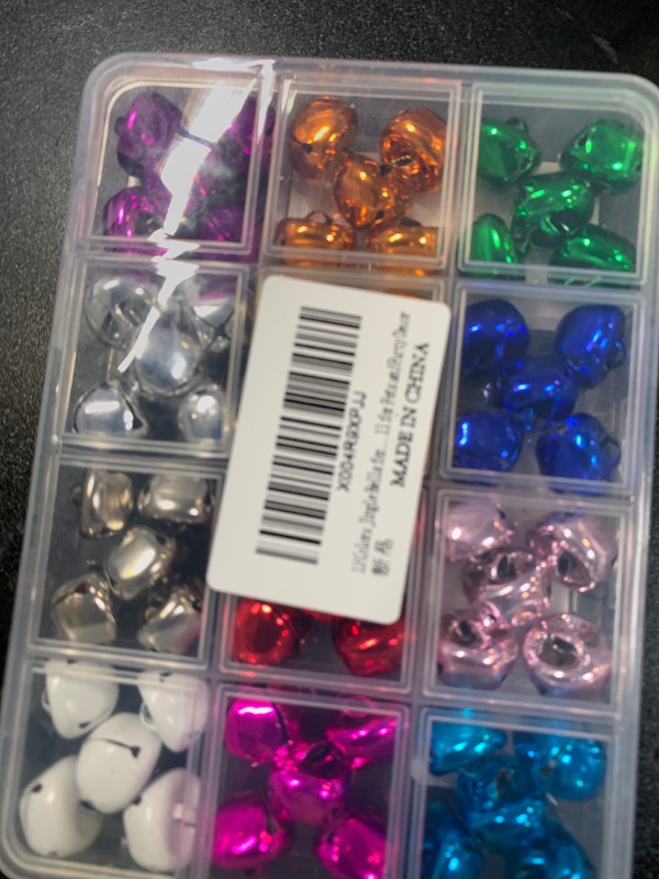 Photo 1 of 12 Colors Jingle Bells for Crafting, 60PCS Colorful Small Bell for Crafts, 0.59 Inch Bulk Christmas Bells for Home Decorations, Multi-Color Mini Jingle Bell for Pets and Party Decor