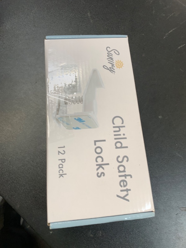 Photo 1 of 12 Pack Cabinet Locks Child Safety | Baby Safety Cabinet Locks NO Drilling 3M Adhesive Baby Proof Drawer Lock Child proofing cabinets latches for Kids Latch for Drawers & Door Child Safety Locks