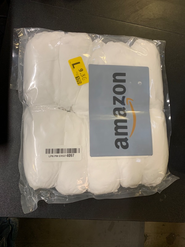 Photo 1 of 100 Pcs White Shoe Covers Disposable (Bulk Pack of 50 Pairs) – Non-Woven Booties for Shoes Covers, Stretchable Up to 15.7"– Soft & Durable, Fit for Home, Travel, Workplace & Real Estate Shows