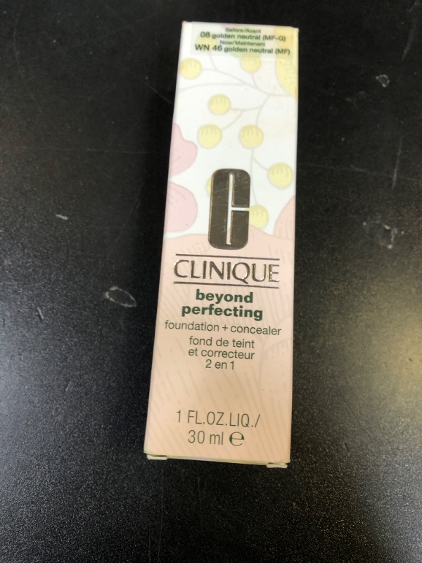 Photo 1 of Clinique Beyond Perfecting Lightweight Liquid Foundation + Concealer For Dry Combination to Oily Skin Types | Full Coverage + Natural Matte Finish, Golden Neutral, 1 Fl Oz