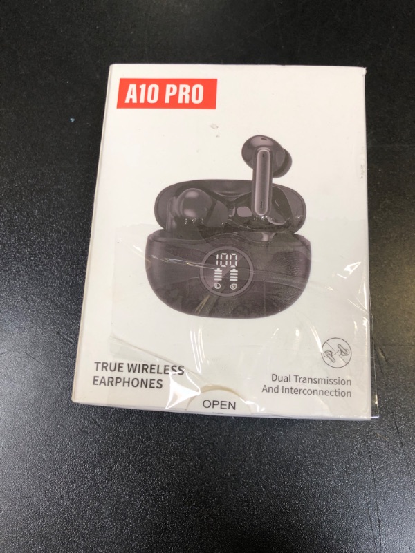 Photo 1 of Sisism A10 Pro Wireless Earbuds, Bluetooth 5.3 Headphones HiFi Stereo 50H Playback LED Digital Display Ear Buds with ENC Noise Canceling Headset, IPX6 Waterproof Earphones for Gym/Running/Work