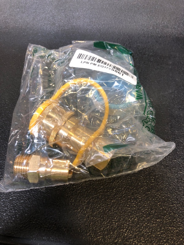 Photo 1 of [100% Solid Brass] BlueStars 1/2 inch Gas Quick Connect Kit includes Female Quick Connect Disconnect Connector & Male Insert Plug (With Instruction Sheet), Natural Gas Adapter - for Heater Grill RV