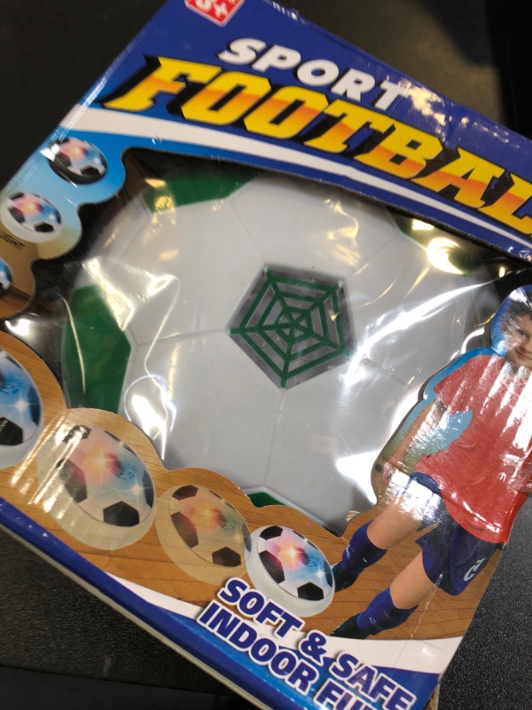 Photo 1 of JRD&BS WINL Air Power Football for 3-12 Year Old Girls Boys - Birthday Presents, Training Toy With LED Light - Indoor Outdoor Floating Soccer Ball (Green)