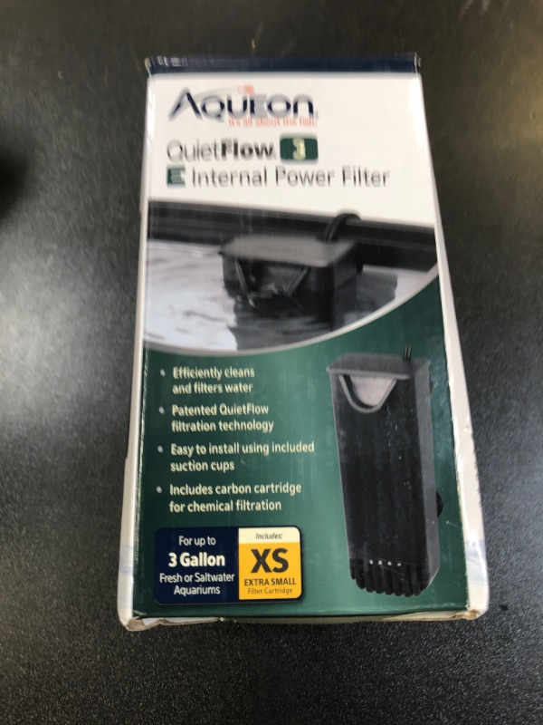Photo 1 of Aqueon QuietFlow E Internal Power Filter Extra Small - 3 Gallon