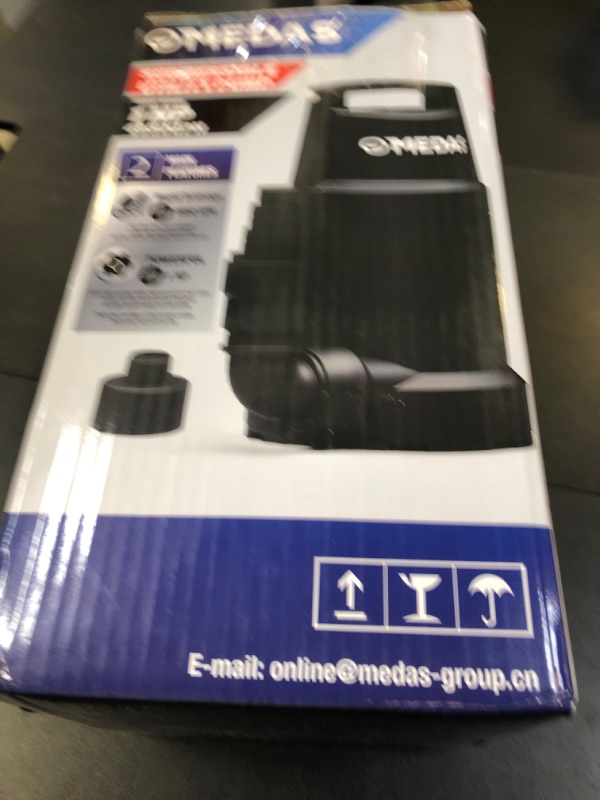 Photo 1 of MEDAS Sump Pump 1HP 4950GPH Submersible Water Pump Portable Utility Pump for Swimming Pool, Garden Pond, Basement Water Removal with 10ft Power Cord