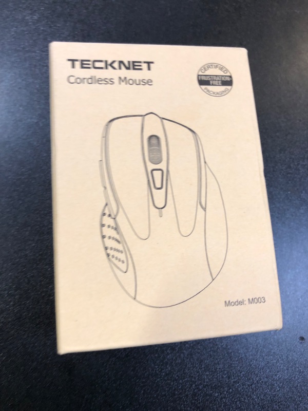 Photo 1 of TECKNET Wireless Mouse, 2.4G Ergonomic Optical Mouse, Computer Mouse for Laptop, PC, Computer, Chromebook, Notebook, 6 Buttons, 24 Months Battery Life, 2600 DPI, 5 Adjustment Levels
