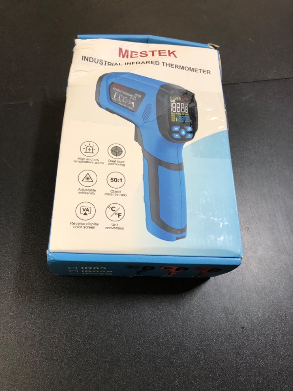 Photo 1 of -40?~2912? MESTEK Infrared Thermometer Temperature Gun,50:1 Dual Laser High Temp Thermometer with Thermocouple Probe, Non-Contact Industrial Pyrometer for Engine, Kiln, Forging, Industrial Use