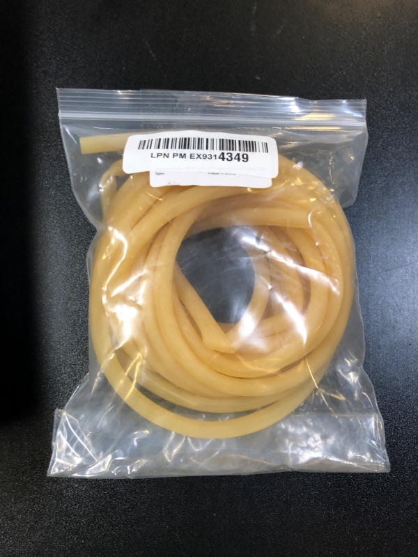Photo 1 of Metaland Natural Latex Rubber Tubing 3/16" (5mm) ID x 1/4" (7mm) OD for Speargun Band Slingshot Catapult Surgical Rubber Hose 5M Length