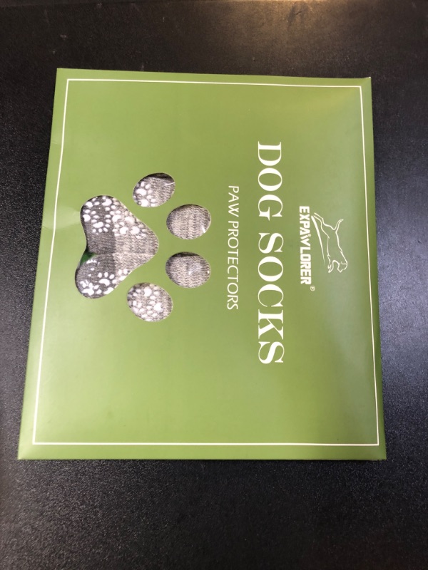 Photo 1 of EXPAWLORER Anti Slip Dog Socks to Prevent Licking Paws, Dog Shoes for Hot Pavement, Dog Booties for Small Medium Large Senior Dogs, Traction Control Dog Boots & Paw Protectors for Hardwood Floors