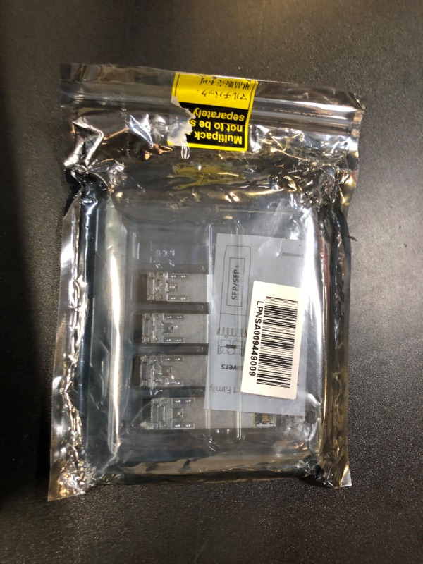 Photo 1 of H!Fiber 10G Single Mode SFP+ LC Module, 10GBase-LR Fiber Transceiver for Cisco SFP-10G-LR, Meraki MA-SFP-10GB-LR, Ubiquiti UniFi UF-SM-10G, Mikrotik, Netgear, D-Link (SMF,1310nm,10km,DDM) 4 Pack