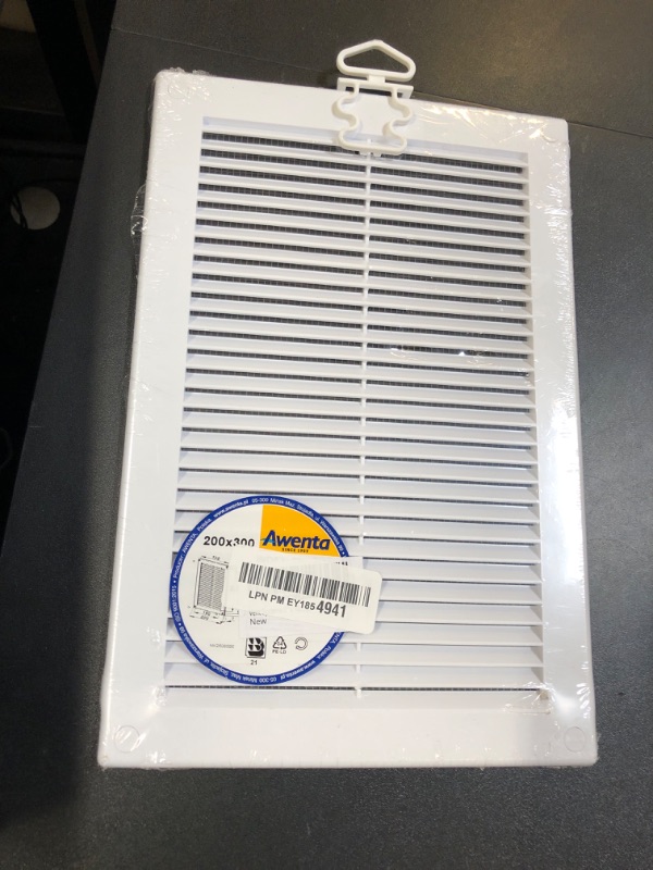Photo 1 of Vent Systems 6" x 10" White Plastic Soffit Vent Cover – Durable Flat Rectangular Air Vent Grille with Built-in Mesh – Weather Resistant Ventilation Grill for Wall or Ceiling - Indoor & Outdoor Use