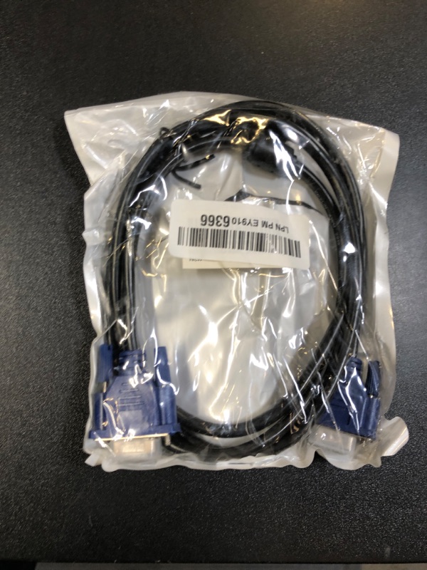 Photo 1 of EKYLIN VGA Cable, 1.5m/5Feet Male to Male Video Extension Cable Adapter for Computer PC to Monitor Screen Projector with Socket Port