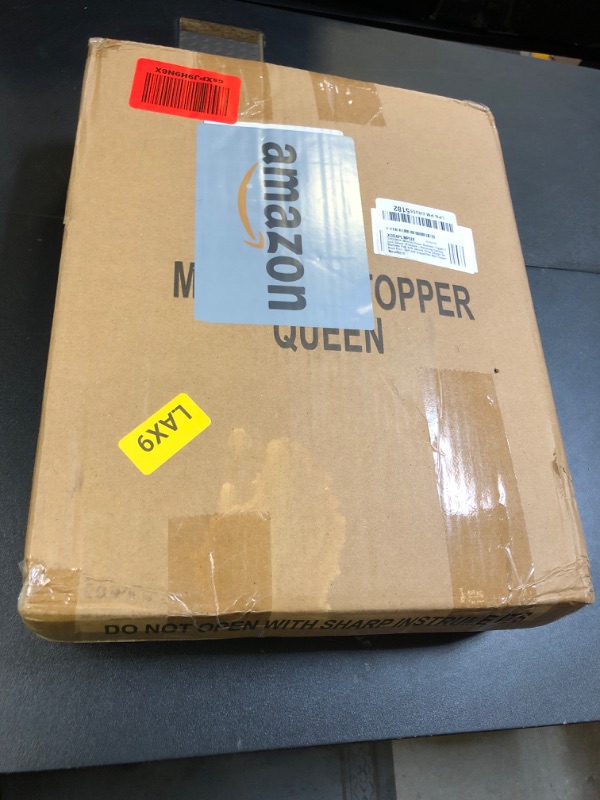 Photo 1 of Memory Foam Mattress Topper Queen – Pressure Relieving Bed Topper with Secure Strap Design for Back Pain, Soft and Supportive Shredded Memory Foam, Mattress Pad to Upgrade Old Mattress