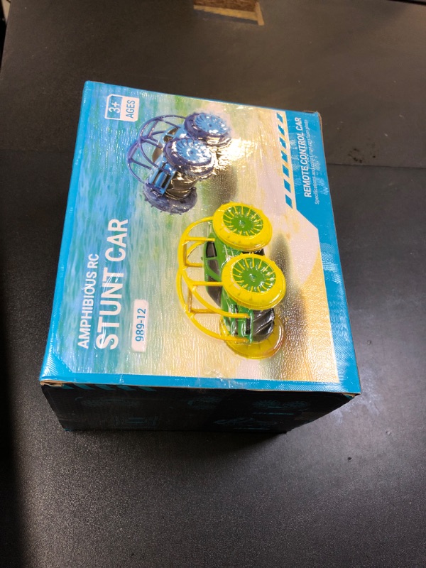 Photo 1 of MaxTronic Amphibious Remote Control Car,Rechargeable RC Cars Toy 360° Flips Rotation Stunt Crawler 15KM/H 4WD All Terrain Outdoor Indoor Toy for Kids Boys Girls 3-12