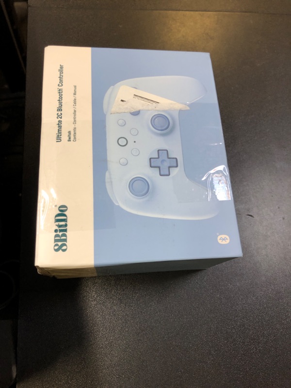 Photo 1 of 8BitDo Ultimate 2C Bluetooth Controller for Switch/Switch 2, Wireless Controller with 6-Axis Motion Control, Rumble Vibration, Refined D-Pad and Bumpers, and Hall Effect Joysticks (Blue)