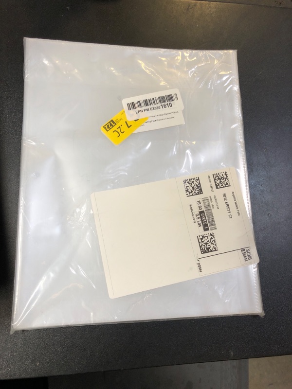 Photo 1 of VOKOY 30 Pack No Holes Sheet Protectors, 8.5" x 11", Letter Size Heavy Duty Clear View Page Sleeves Protectors, Clear Paper Document Artwork Protectors