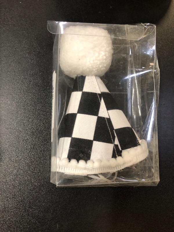Photo 1 of PATRDIO Fast One 1st Birthday Hat-Vintage Racing Party Decorations, Black And White Checkered Racing Hat, Racing Theme Birthday Crown (4TH)