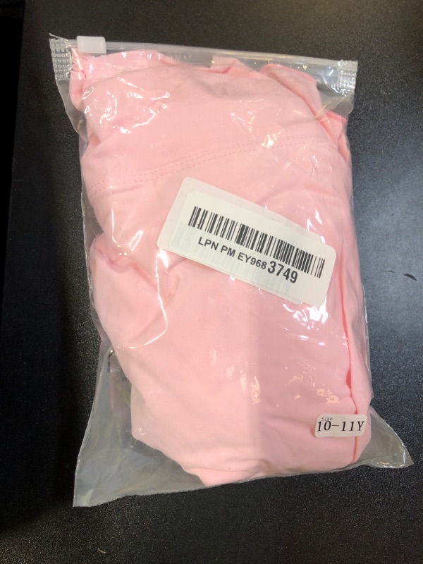 Photo 1 of Girls' 2-in-1 Flowy Butterfly Shorts with Pockets - Athletic Dance & Running Shorts V-Cross Pink Vaist for Ages 10-11