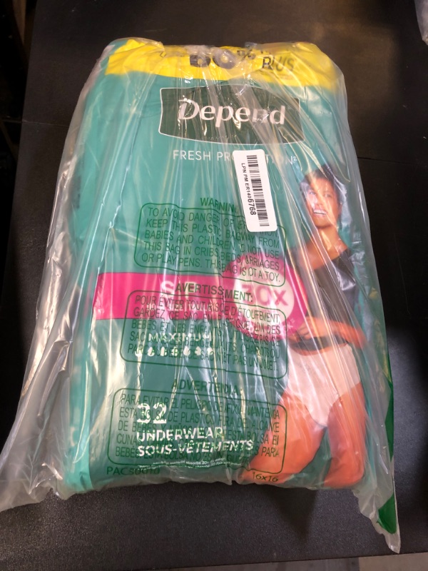 Photo 1 of Depend Fresh Protection Adult Diapers, Incontinence & Postpartum Bladder Leak Underwear for Women, Disposable, Maximum, Small, Blush, 32 Count, Packaging May Vary