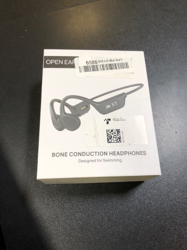 Photo 1 of Swimming headphones-bone conduction headphones, IP68 waterproof built-in MP3 player 32G memory, underwater swimming headphone, wireless open Earphones Bluetooth 5.3, for running, cycling (black)