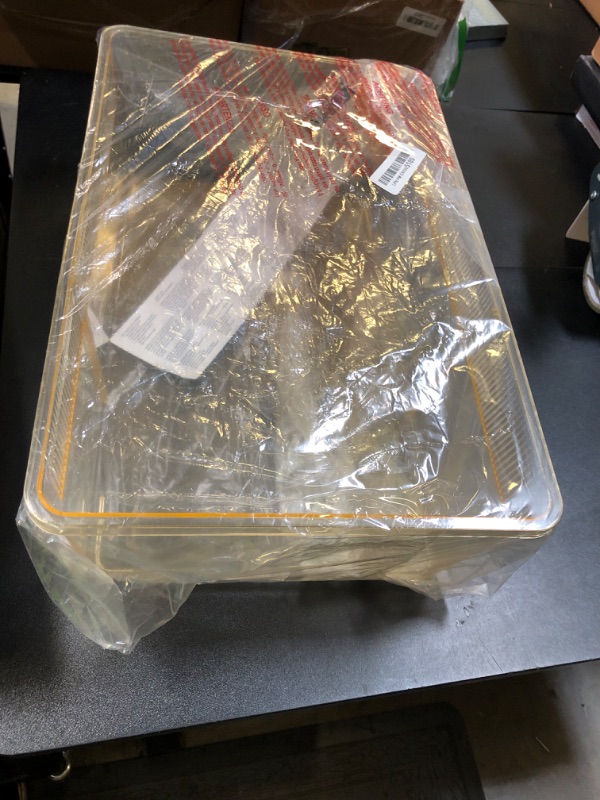 Photo 1 of Exo Terra Faunarium Flat Home Plastic Reptile Terrarium, Large (18" x 12" x 6.5"), Ideal for Temporary Housing, Quarantine, and Transport, Transparent Plastic Door for Easy Access