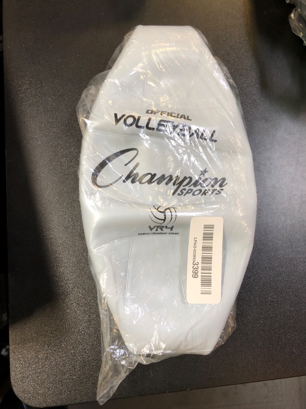 Photo 1 of Champion Sports Rubber Volleyball, Official Size, for Indoor and Outdoor Use - Durable, Regulation Volleyballs for Beginners, Competitive, Recreational Play - Premium Volleyball - White, VR4