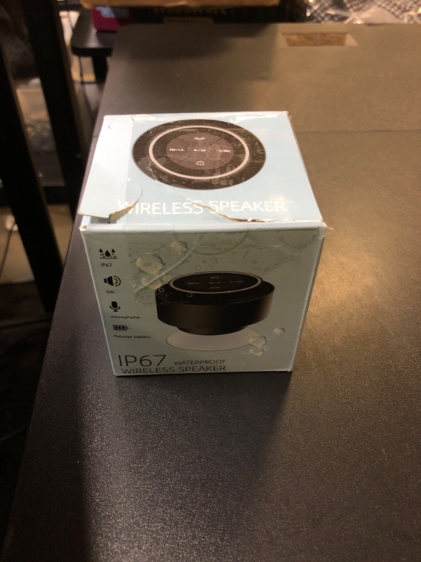 Photo 1 of HAISSKY Bluetooth Shower Speakers, Portable Wireless Speaker with Suction Cup, IP67 Waterproof Outdoor Wireless Speaker, Pairs Easily to Phones, Tablets, Computer, Gift for Men & Women