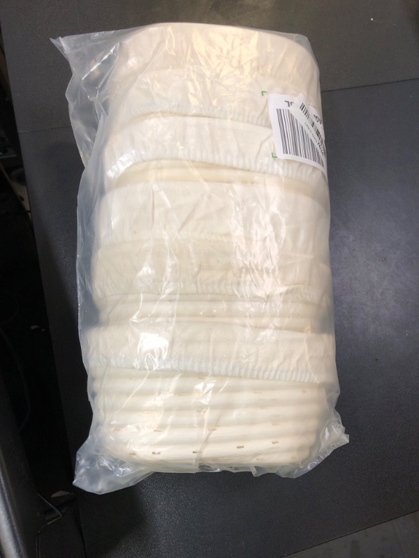 Photo 1 of (6.7x4.7x3in) Mini Banneton Bread Proofing Basket Set of 6, Oval Sourdough Bread Basket with Liner Professional & Home Bread Baking Supplies (Small Oval)