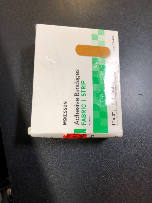 Photo 1 of McKesson Performance Bandage Adhesive Fabric Strip, 100 Count (Pack of 2)