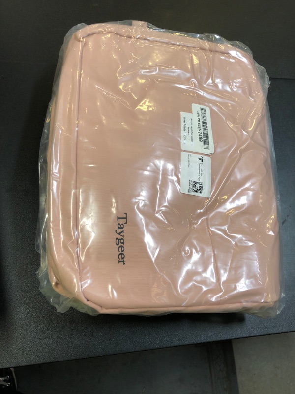 Photo 1 of Taygeer Laptop Backpack for Women, Large Travel Backpack with 17.3 inch Laptop Compartment, TSA Friendly 40l Carry On Mochila, Daypack Business Computer Bag for Office Work Travel Essentials, Pink
