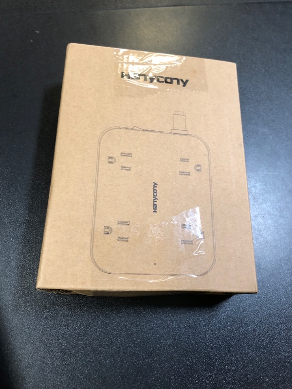 Photo 1 of Flat Extension Cord 3 Ft, HANYCONY Power Strip with 4 USB Ports(2 USB C), 4 Widely Outlets Extender, Wall Mount, Desk Charging Station for Office, School, Travel and Dorm Room Essentials, ETL Listed