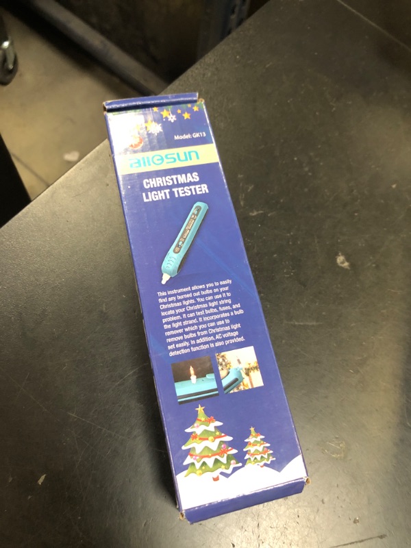Photo 1 of allsun Christmas Light Tester with Bulb Remover & Fuse Tester,Non-Contact Voltage Detector for Holiday Lights, Fuses, Bulbs, AC Power Tester (12V-600V),Light Repairing Tool Not LEDs