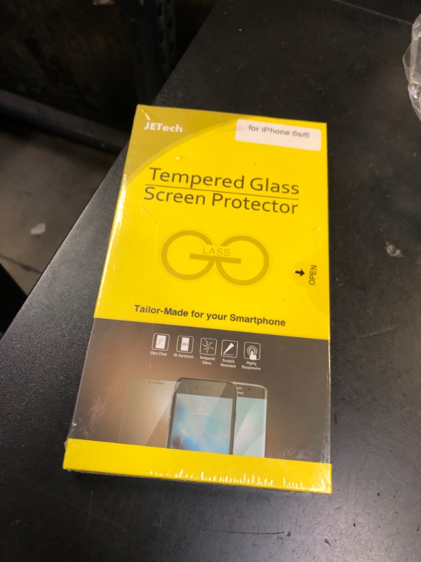 Photo 1 of JETech Screen Protector for iPhone 6 and iPhone 6s, 4.7-Inch, Tempered Glass Film, 2-Pack