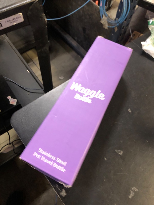 Photo 1 of Waggle Bottle Stainless Steel Dog Travel Water Bottle, Vacuum Insulated Portable Dog Water Dispenser, Drink Cup and Snack Container On The Go, Outdoor Walking, Hiking, Travel (Lavender)