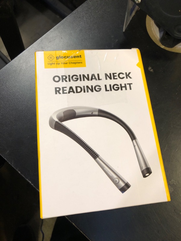 Photo 1 of Glocusent Book Light, 3-Color & 6-Brightness Reading Light, Bendable Neck Light, 80-hr Lasting Rechargeable Lamp, Perfect Book Light for Reading in Bed, Knitting, Camping, Repairing, Book Lovers Gifts