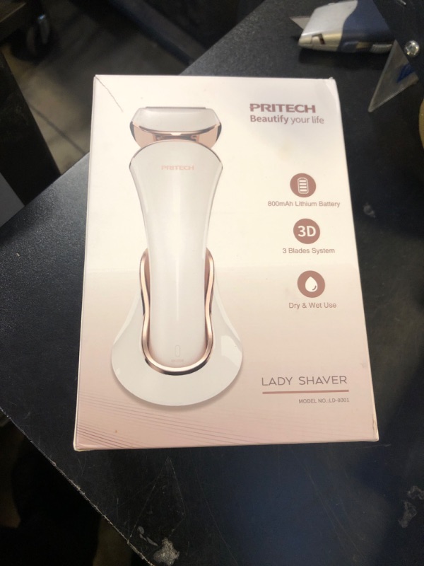 Photo 1 of PRITECH Electric Razor for Women - Rechargeable Shaver for Women Portable Lady Shaver for Legs, Arm, Underarms, Bikini, USB Rechargeable, Wet & Dry Waterproof Bikini Trimmer for Woman, Purple