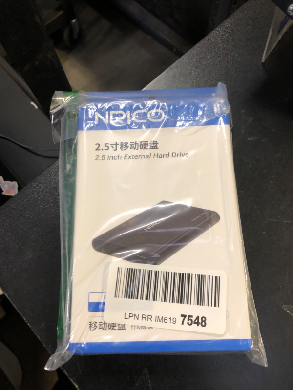 Photo 1 of NRICO Ultra Slim 500GB Portable External Hard Drive USB3.0 HDD Storage Compatible for PC, Desktop, Laptop,Mac,PS4, Xbox one (Black, 500, GB)