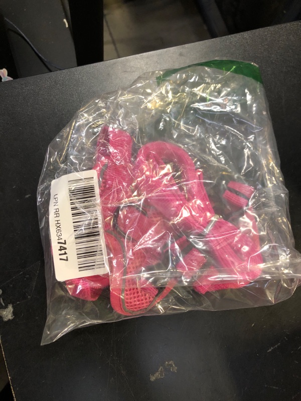 Photo 1 of SOLMOONY Small Dog Harness,Soft Mesh Puppy Harness and Leash Set,No Escape Cat Harnesses for Training Walking,Reflective Adjustable Puppy Vest for Small Medium Dogs, Cats (Hot Pink, S)