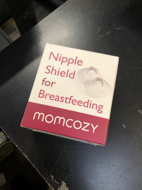 Photo 1 of Momcozy Ultra-Thin Nipple Shields, 100% Food-Grade Silicone for Breastfeeding Moms, BPA/BPS-Free, Super-Soft & Portable Carry Case Included, 17mm