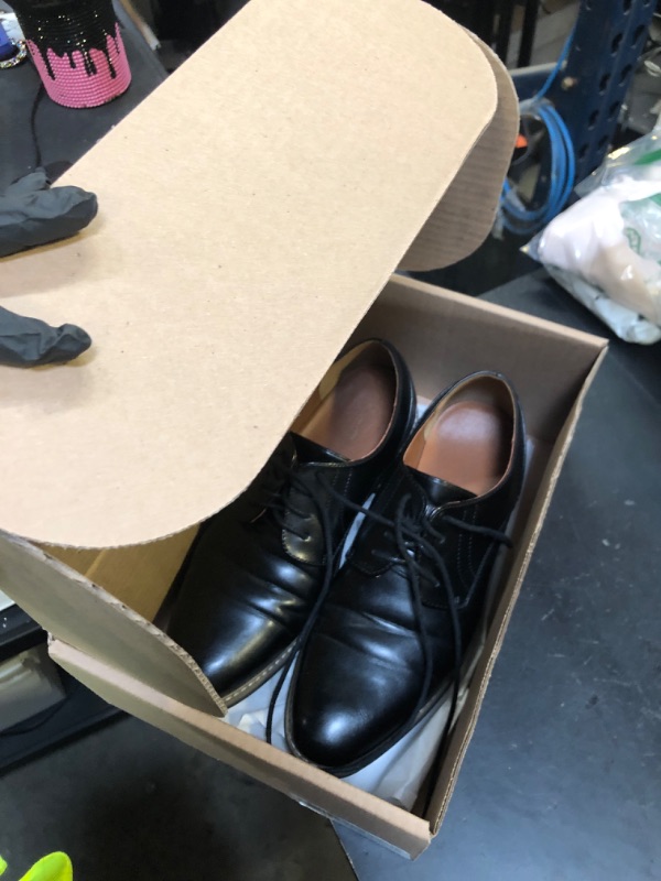 Photo 1 of SILENTCARE Men's Oxford Formal Black Dress Shoes Business Comfortable Classic Wingtip Lace Up Shoes 9
