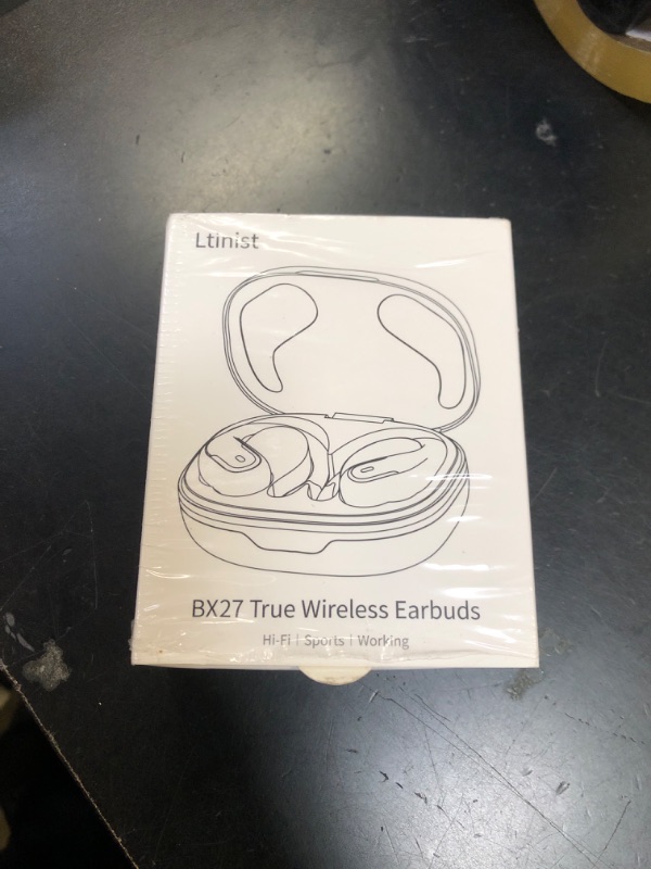 Photo 1 of Wireless Earbud, Bluetooth 5.4 Headphones IP7 Waterproof Sport, 75Hrs Running Wireless Earphones with ENC Noise Canceling Mic, Deep Bass Over Ear bud with Earhooks for Android, iOS, Workout, Gym, Blue