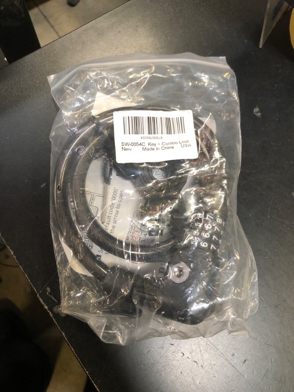 Photo 1 of SEWAY Scooter Lock Cable for Xiaomi Mijia M365 ES Series, Bicycle Combination Locks Coiled Chain Lock Basic Self Coiling Core Steel Wire 4 ft. Long 1/3 inch Fit for M365/ES1/ES2/ES3/ES4