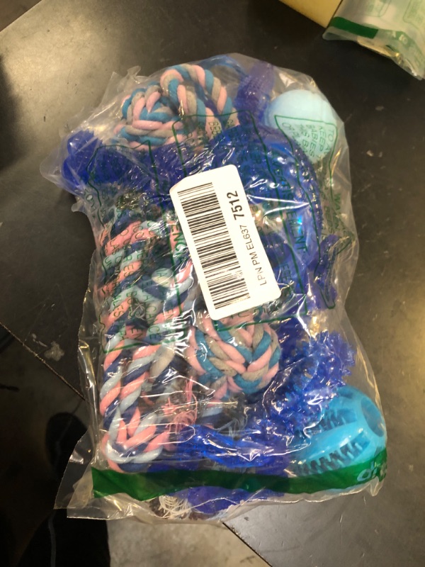 Photo 1 of Beiker 20 Pack Puppy Chew Toys - Blue Dog Teething Toys for Puppies, Puppy Teething Rings and Ropes, Blue Rubber Toy Bundle for Small Dogs, Cute Interactive Dog Balls for Small Breed