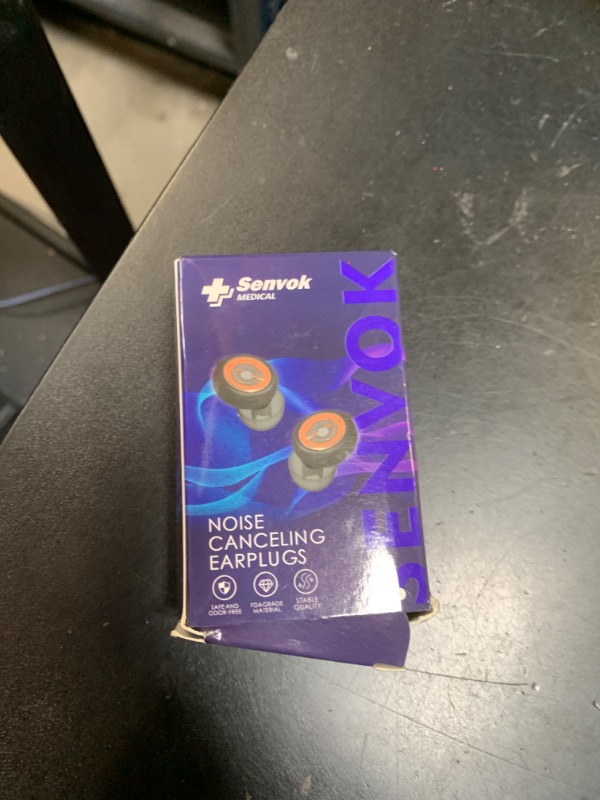 Photo 1 of Senvok Ear Plugs for Sleeping Noise Cancelling with 3 Noise Reduction Levels - 50dB NRR Soft Silicone Earplugs for Sleep, Work, Travel - with 8 Ear Tips, 6 Fluorescent Rings and Carrying Case(Purple)