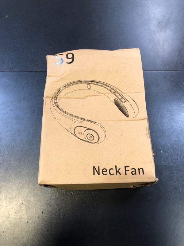 Photo 1 of Neck Fan, Personal Fan with LED Display, USB-C Rechargeable, 4000mAh-Battery, 3-Speed Adjustment & Whisper-Quiet Operation, Perfect for Home, Travel, Sports