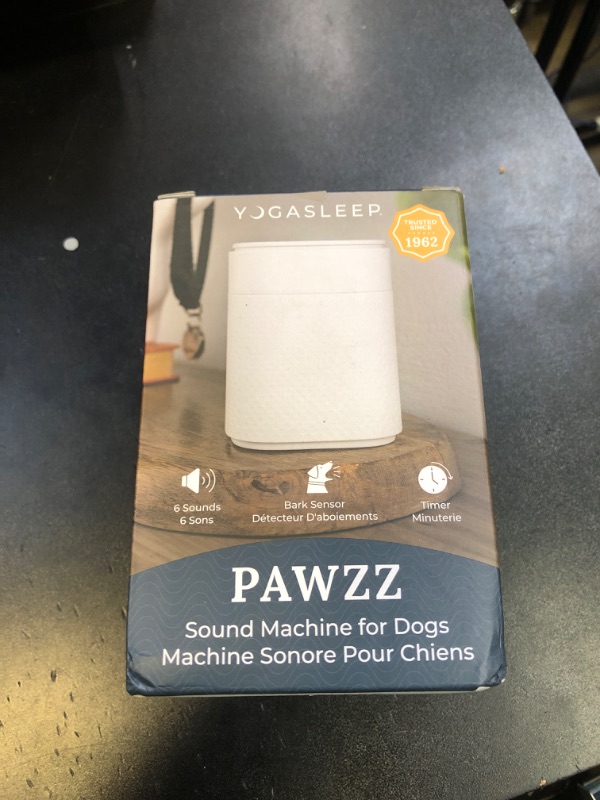 Photo 1 of Yogasleep Pawzz White Noise Machine for Dogs, Home & All Pets. with Integrated Bark Sensor, 6 Automatic Relaxing Natural Sounds, Help Keep Pets Calm, Anti-Barking with Training, Noise Canceling