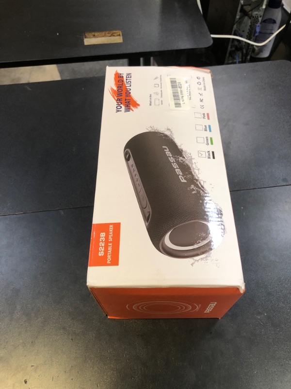 Photo 1 of Passau Portable Bluetooth Speakers Loud 40W Peak Stereo Sound, Passive Radiators-Deep Bass, All Day Playtime, Adjustable Strap, BT5.3, IPX5 Wireless Speaker RGB Lights for Indoor Outdoor
